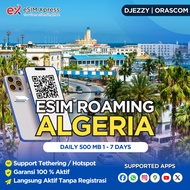 eSIM ALGERIA Daily Unlimited 500 MB Data | eSIM Roaming Perjalanan Langsung Aktif