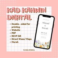 Kad Kahwin Murah | Custom Design Kad Kahwin | Kad Kahwin Digital