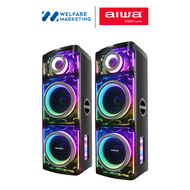 [ผ่อน 0%] AIWA AW-X2120 DUAL PRO Party Speaker ลำโพงบลูทูธปาร์ตี้