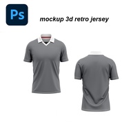 Jersey Retro Collar Mockup