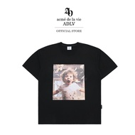 ADLV [acme de la vie] เสื้อยืด Oversize รุ่น Baby Face Scream Boy Short Sleeve T-Shirt Black (50261O