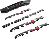 5Pc 23-24 Sierra 1500 AT4X Emblems 3D Badge Nameplate Sticker Decal # 85160705 Replacement for Sierr