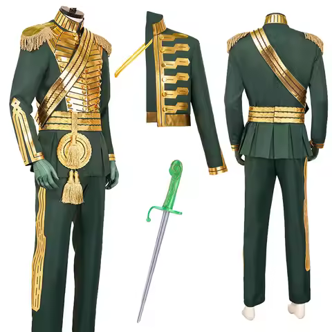 Fantasia Witch 2 Prince Fiyero Cosplay Uniform Shawl 2025 Movie Disfraz Costume Men Fantasy Hallowee