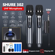 SG Stock Shuer Wireless Microphone 50 Receiving Range UHF Universal Microphone High Quality Sound For Home KTV Record Studio Singing