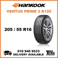 HANKOOK VENTUS PRIME 3 K125 - 205/55/16, 205/55R16 TYRE TIRE TAYAR 16 INCH INCI