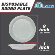 9' Toli Big PP Plate [ 50pcs± ] - Disposable PP Plastic Plate - Toli Benxon Chunbe Jishan EC PP 9 Pa
