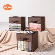 Fabric Cube Storage Box Transparent Storage Box for Closet Foldable Storage Box