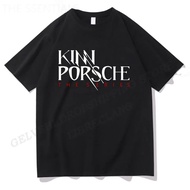 Kinnporsche KPop Distro T-shirt T-shirt Letter Print Tops Men Women