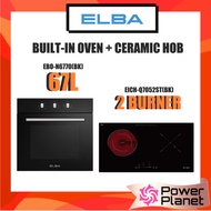 [COMBO] Elba 67L Built-in Oven DIVO EBO-N6770(BK) / EBON6770BK + Built-In Induction Ceramic Hob EICH