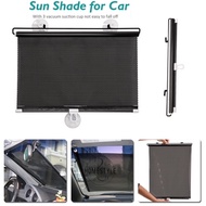 Car Side Window Sun Shade Curtain Retractable Car Window Sunshade Anti UV Shade Tingkap Kereta Car W
