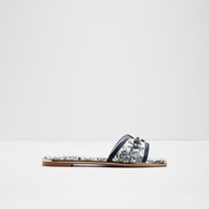 ALDO Alamassi Women's Slide Sandals - White/Blue Women Sandals Flats