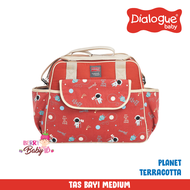 Dialogue Tas Bayi Medium Travel Bag Diaper Bag Planet Series DGT7252 Berry Baby