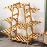[in stock] European-style living room balcony flower stand, bamboo multi-layer succulent and green p