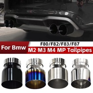 4pcs Stainless Steel Exhaust Tailpipe For BMW M2 F87 M3 F80 M4 F82 F83 Muffler Tailpipe Exhaust Nozz