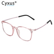 [ลดล้างสต๊อก] Cyxus แว่นกรองแสงสีฟ้าคอมพิวเตอร์สำหรับผู้ชายผู้หญิงปิดกั้นแสงสีฟ้า UV ต่อต้านอาการปวดตาปวดหัว Retro Ultem กรอบแว่นตาเลนส์ใส 8061