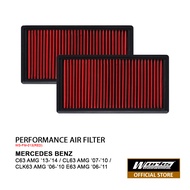 (1PC) MERCEDES BENZ C63 AMG '13-'14 / CL63 AMG '07-'10 / CLK63 AMG '06-'10 - WORKS AIR FILTER