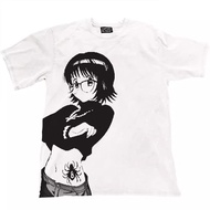 COD [/Recommended] Heavy 230g Double Yarn Pure Cotton Combed Tight Anime Girl Printed Short-Sleeved 