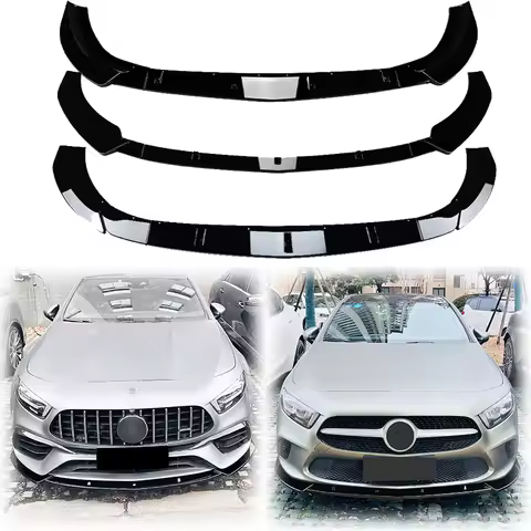 3X 2019 To 2024 For Benz A Class V177 W177 A35 A45 A45S A180 A200 A220 A250 AMG Front Bumper Lip Spo