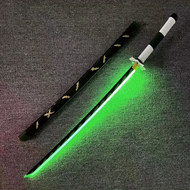 {tygkjgk} 40inch Luminous Shinazugawa Sanemi Katana LED Light Sword Bright Sabre Demon Slayer Anime 