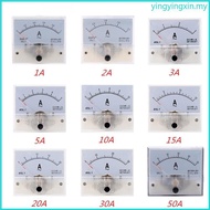 YIN Accuracy Analog Panel Current Ampere Meter Ammeter Gauge for Workshop Home