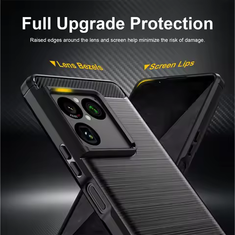 For Cover Sony Xperia 1 VIII Case Sony Xperia 1 VIII Anti-knock Soft Silicone Carbon Fiber Back Case