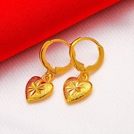 【COD】Gold 916 Original Malaysia Jhumka Indian Earrings Hydrangea Earring Earrings for Women Subang Subang Emas Korea Plated Anting-Anting Love Ace Earrings for Women Jewelry Gift Earing Set for Girls Indian Traditional