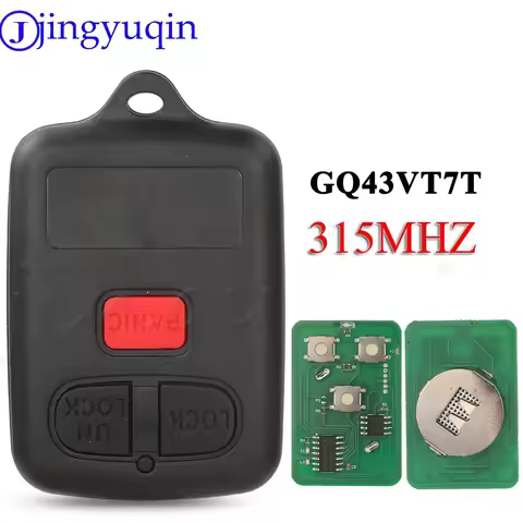 Jingyuqin 2+1Panic 3 Buttons Remote Car Key for Tovota COROLLA Vios Camry Sienna Remote Transmitter 