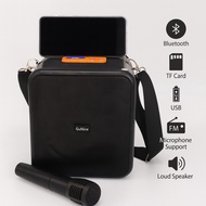 GUNICE 6-in-1 Bluetooth Speaker – FM, USB, TF Card, MP3, Mic Support, Rechargeable Battery