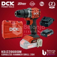 DCK CORDLESS HAMMER DRILL KDJZ2060IDM 20V BOR IMPACT BATERAI KDJZ 2060 - FARNLEY