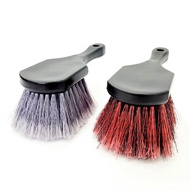 Flagged Tip Wheel Cleaning Brush - Medium Duty - Synthetic Fiber Wheel Tire Rim Undercarriage Brush 