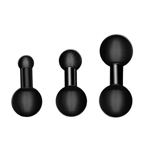 25mm To 15mm/17mm/25mm Composite Ball Adapter for Industry Standard Dual Ball Socket Mounting Arms W