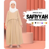 RAYA JUBAH DRESS 2PIECE JUBAH NABILA BUDAK MUSLIMAH READY STOCK Sleeve Costume