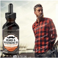 Ready Stocks, Beard &amp; Mustache Oil Unscented with Dropper 59ml, Misai, Janggut, Beard Oil (Made in USA)