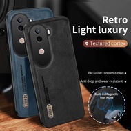 Leather Casing For vivo iQOO Z9s iQOOZ9s iQ00Z9s I2403 Phone Case Luxury Car Magnetic Holder Skin Fr