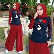 [READY STOCK MALAYSIA] 2IN1 SET BAJU SELUAR BUTANG IRONLESS TAK GOSOK  BLOUSE DRESS MUSLIMAH WOMEN PLUS FREE SIZE COTTON