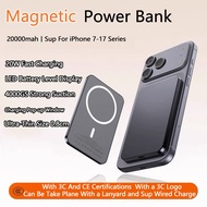 Power Bank PD20W Wireless Powerbank 200000mAh Magnetic  Fast Charging Mini Power Bank 3c certificati