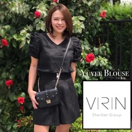 (Pre-Order) VIRIN clothing เสื้อผ้าแฟชั่น เสื้อลินิน รุ่น Yuyee Blouse Linen ไซส์ XS (37") S (39") M
