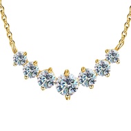 GRA 1.7ct Real Moissanite Diamond Necklace for Woman Wedding Daily Wear Party Original 925 Sterling 
