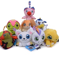 1Pcs Anime Digimon Adventure Gabumon Tailmon Gomamon Patamon Tentomon Agumon Palmon Key Chain Plush 