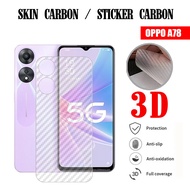 Garskin Carbon Oppo A58 4G Oppo A58 5G Oppo A78 4G Oppo A79 5G Oppo A60 Skin Carbon Transparan Anti 
