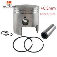 350-00004 Piston and Rings Kit 350-00014 For TOHATSU Outboard Motor 18HP MB18 M18 Mercury 9.9HP 15HP 18HP