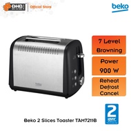 Beko TAM7211B 2 Slices Toaster With 7 Browning Level/Defrost Function (900 W)
