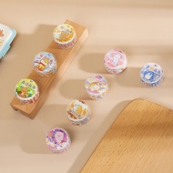 100 PCS/1 Roll Washi Paper Kawaii Cartoon Animal Washi Masking Tapes
