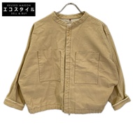 Pal'a Palace 22 年米色大口袋棉質無領夾克 0 [二手]