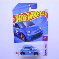 Hot Wheels Fiat 500e Blue No. 5