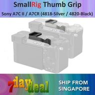 SmallRig Thumb Grip Silver (4818) / Black (4820) for Sony A7C II / A7CR