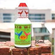 เอ18 WD ชุดเลี้ยงนก-ไก่ลำปำ A18 ชนิดน้ำ อาหารนก-ไก่ชน สำหรับเลี้ยงไก่ A-18 W-D ดับบลิว - ดี เลือกขนา