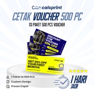 500 PCS Voucher Printing, 500 pcs Package Ticket Coupon Printing, Custom 150 gsm Art Paper Voucher P
