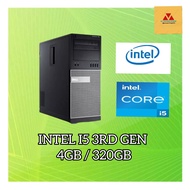 COR I5 3RD GEN DESKTOP CPU / 4GB 320GB HDD / DELL TOWER / REFURBISHED