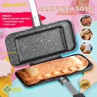 Gohappy Sandwich Sausage Toaster Maker (POPULAR HOTDOG BREAKFAST PAN) NONSTICK POPULAR IN JAPAN